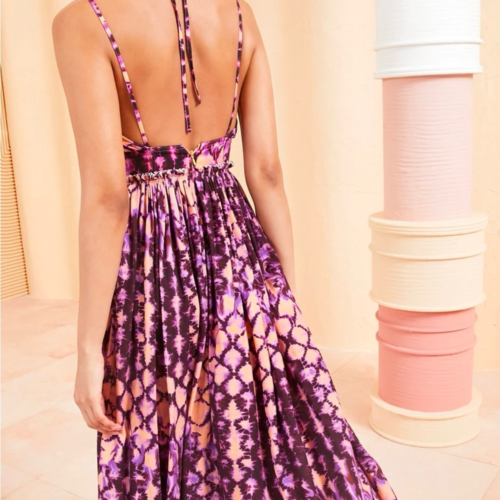 Chic Purple and Pink Maxi Dress - Picture 3 of 6